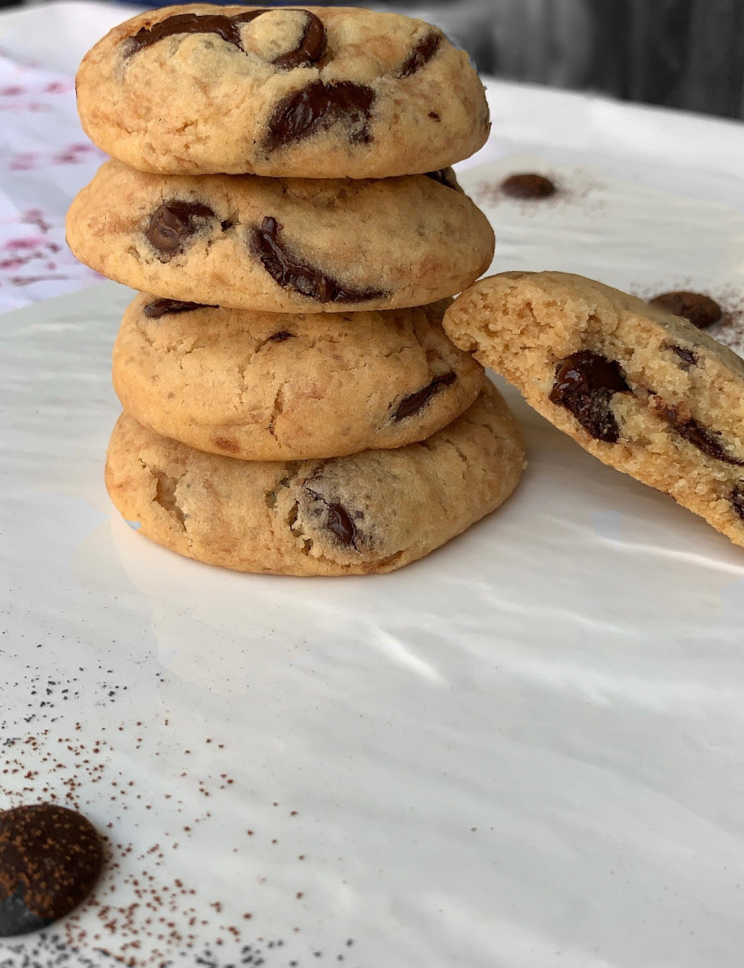 Dark Chocolate Chip Cookies